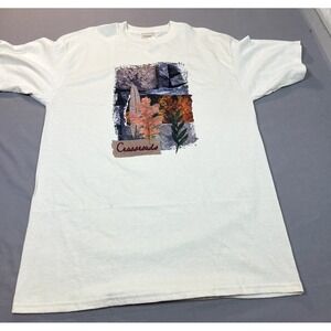 Vintage Crossroads Designs‎ Shirt Xl Nature Fall Hippie Deadstock New Oatmeal